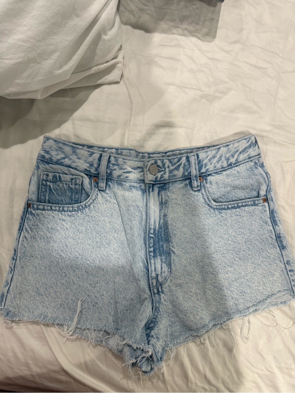 Pacsun High rise blue denim shorts